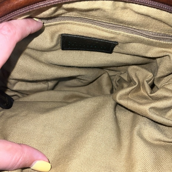 Vintage 90s Liz Claiborne Brown Handbag - Picture 4 of 7